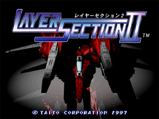 Layer Section II title screen for Sega Saturn